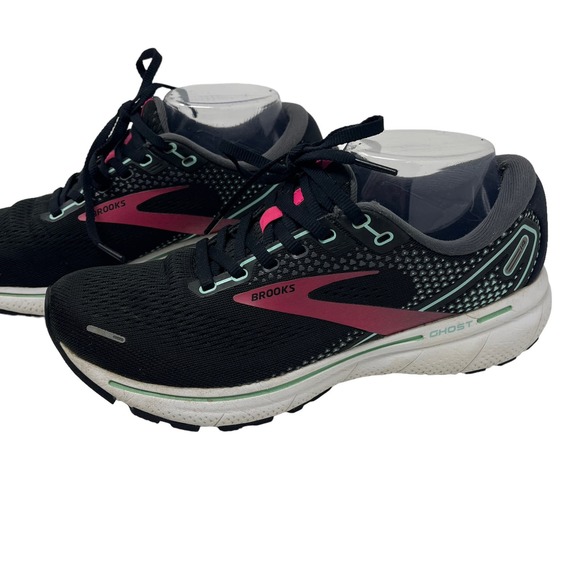 Brooks Ghost 14 Running Sneaker Black, Gray & Pink Womens‎ Size 8.5 Shoes - Picture 6 of 12
